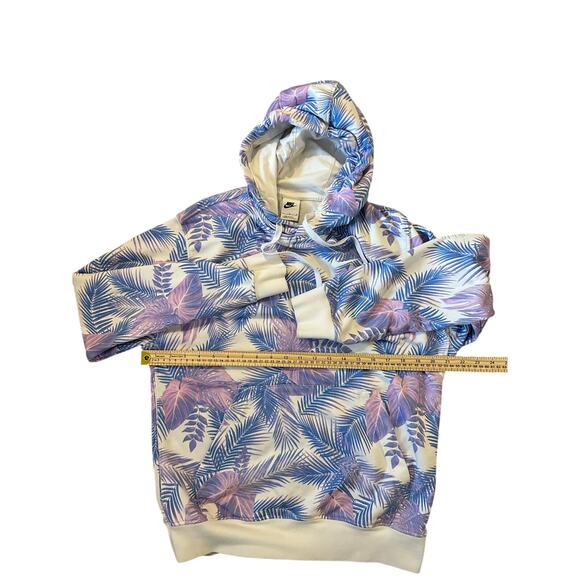 Nike Pastels Tropical Palm Tree Print Hoodie Size L & Shorts Size M Matching Set - Picture 2 of 9
